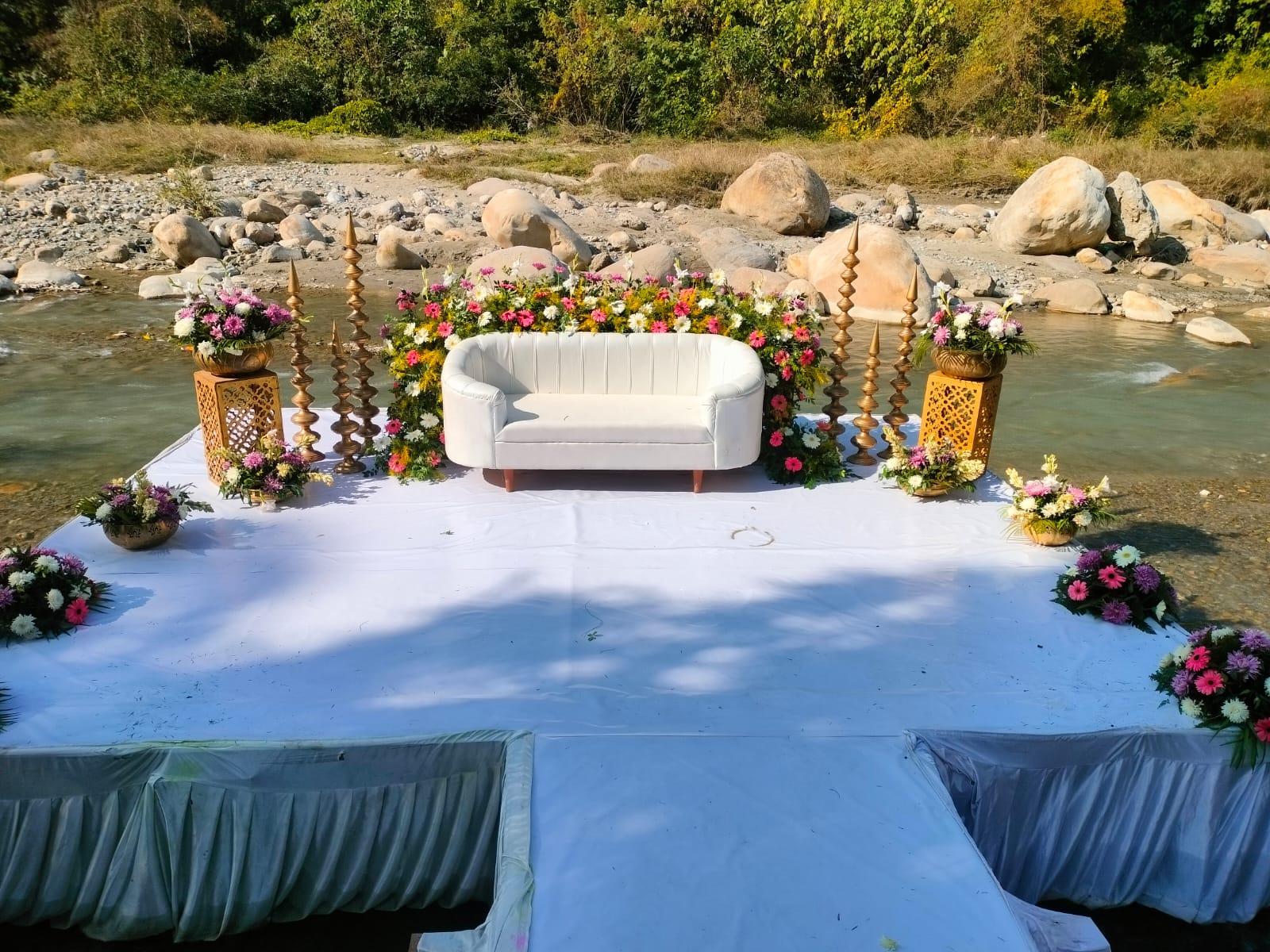 Riverside destination wedding venue in Uttarakhand