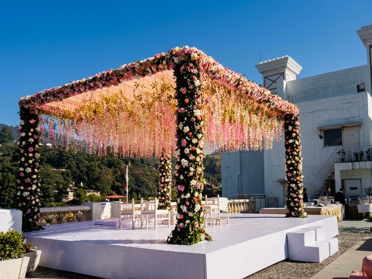 Guest rooms and lodging at a destination wedding resort